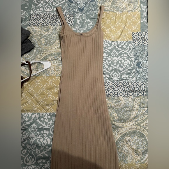 Womens Tan Dress - Picture 2 of 2